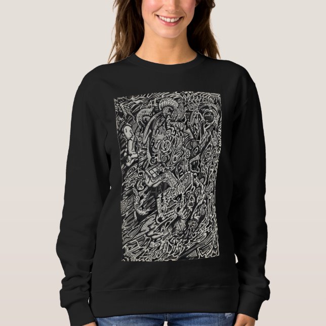 Enter, The Microdot Man  Sweatshirt (Front)