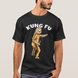 Enter the Sloth The Lazy Kung Fu Fighter T-Shirt