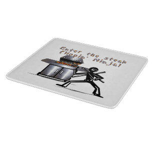 Enter the Steak Flippin' Ninja Cutting Board