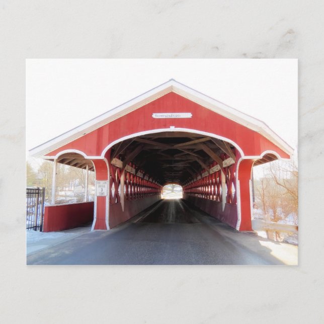 Enter the Thompson Covered Bridge Postcard (Front)