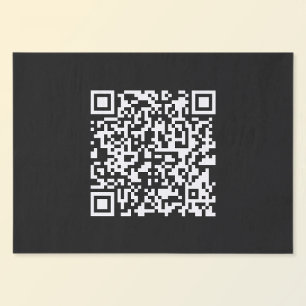 Enter URL & Create Scannable QR Code   Black White Tissue Paper