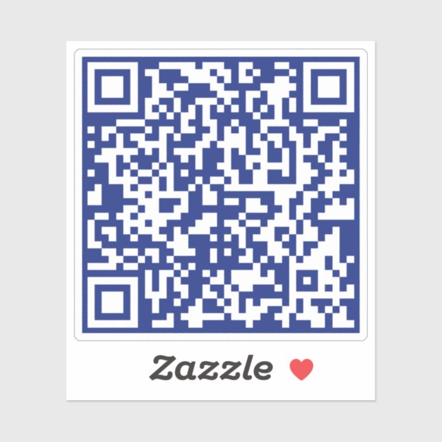 Enter URL Instantly Generated QR Code | Navy Blue (Sheet)
