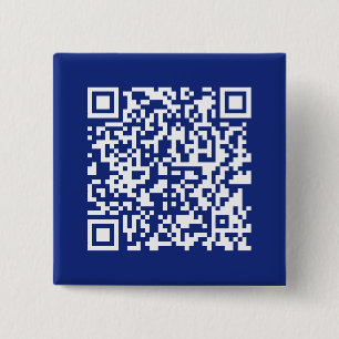Enter URL Instantly Generated QR Code   Navy Blue 15 Cm Square Badge