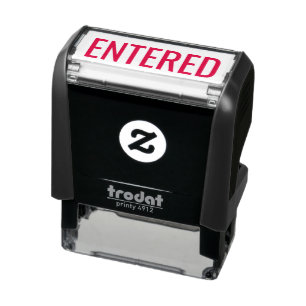 ENTERED Business Self-inking Stamp