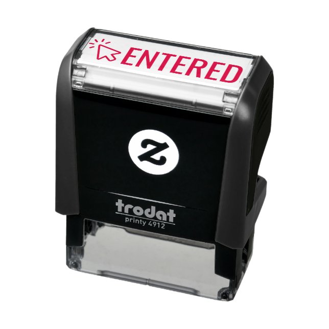 ENTERED with Computer Mouse  Self-inking Stamp (Product)