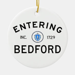 Entering Bedford Ceramic Tree Decoration