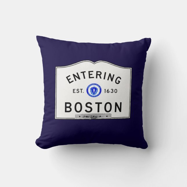 Entering Boston Cushion (Front)