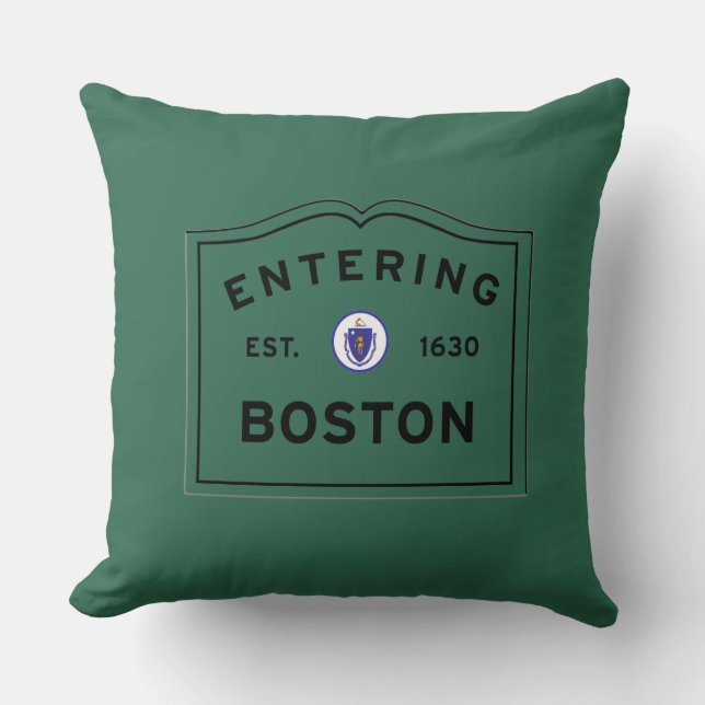 Entering Boston Cushion (Front)