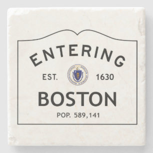 Entering Boston Marble Coaster