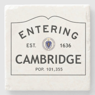 Entering Cambridge Marble Coaster Stone Coaster