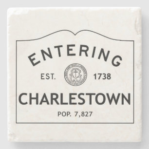 Entering Charlestown Marble Coaster Stone Coaster