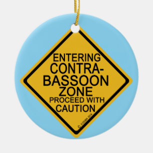 Entering Contrabassoon Zone Ceramic Tree Decoration