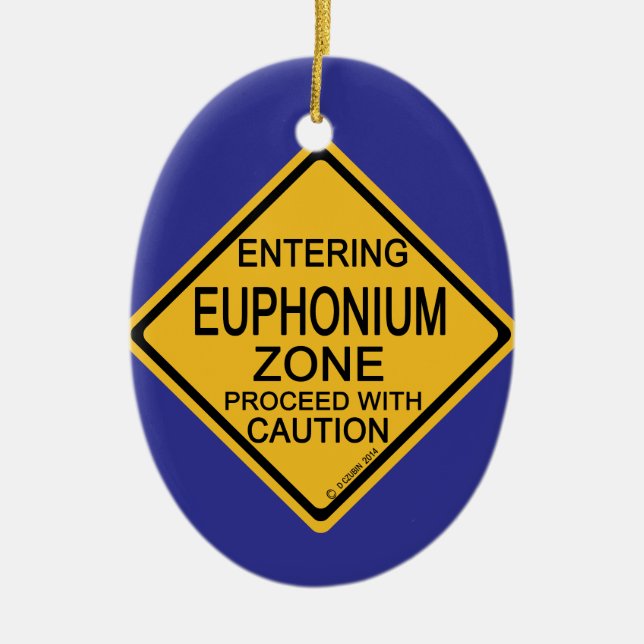 Entering Euphonium Zone Ceramic Tree Decoration (Front)