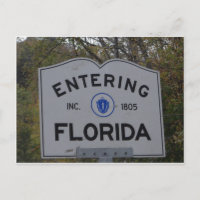 Entering Florida Sign