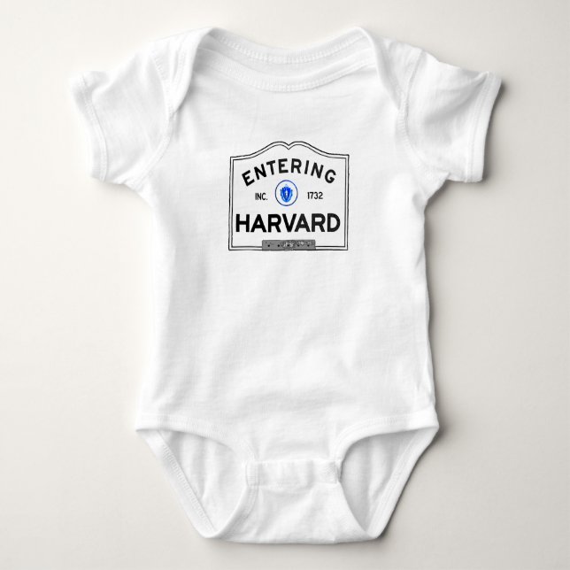Entering Harvard Baby Bodysuit (Front)