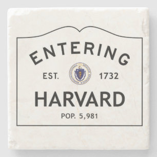 Entering Harvard Marble Coaster Stone Coaster