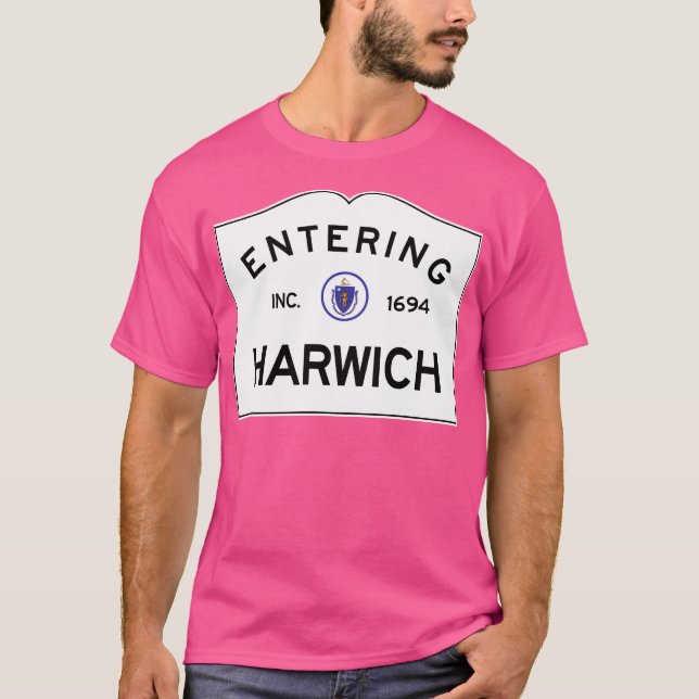 Entering Harwich Massachusetts - Commonwealth Of M T-Shirt (Front)