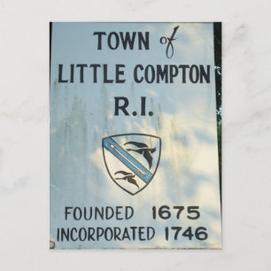 Entering Little Compton, RI Postcard