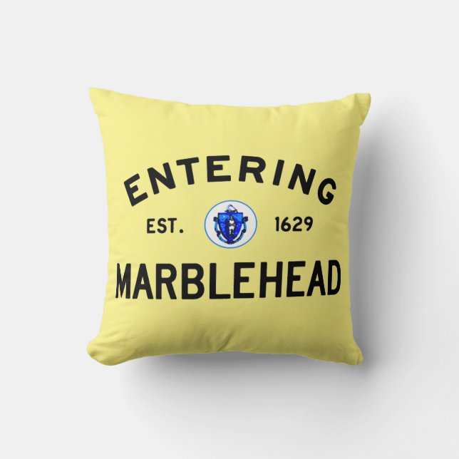 Entering Marblehead Cushion (Front)
