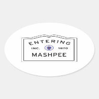 Entering Mashpee MA, Cape Cod Town Sign