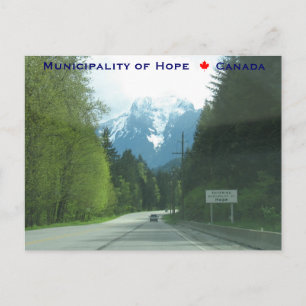 Entering Municipality of Hope Canada Postcard