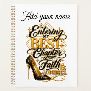 Entering my best chapter with faith and confidence planner
