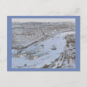 Entering New Orleans, Civil War Postcard