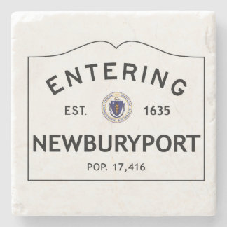 Entering Newburyport Marble Coaster Stone Coaster