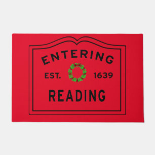 Entering Reading MA Christmas Doormat