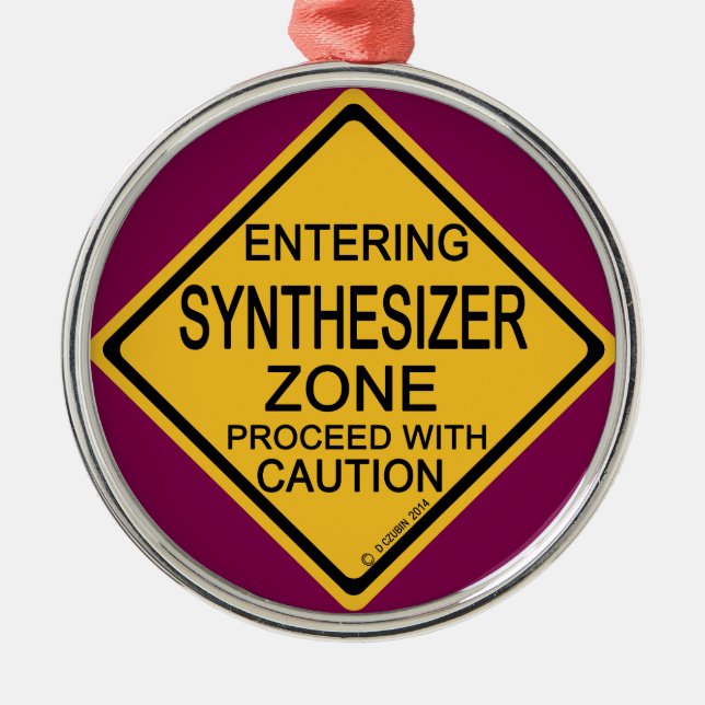 Entering Synthesizer Zone Metal Tree Decoration (Front)
