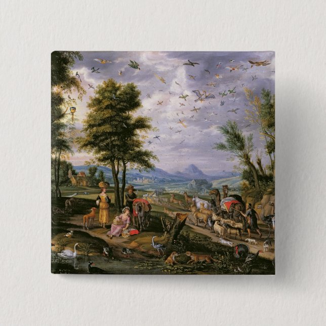 Entering the Ark 15 Cm Square Badge (Front)