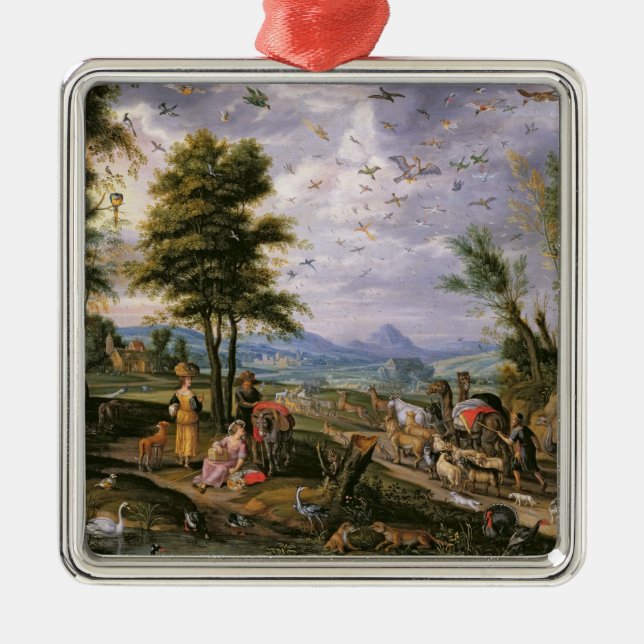 Entering the Ark Metal Tree Decoration (Front)