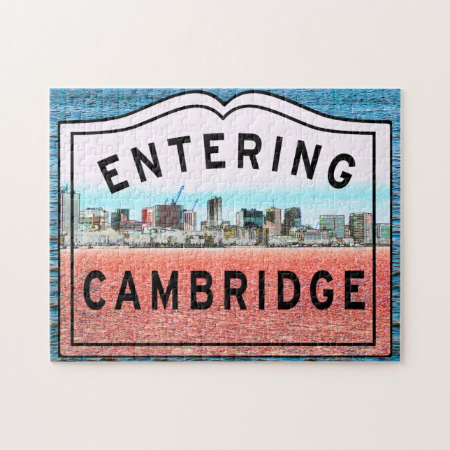 Entering the City of Cambridge Jigsaw Puzzle (Horizontal)