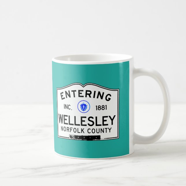 Entering Wellesley Coffee Mug (Right)