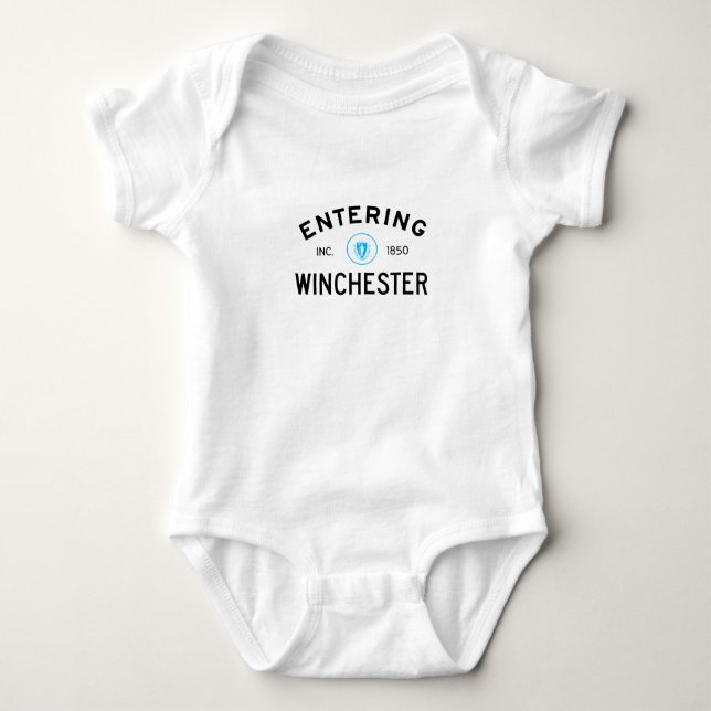 Entering Winchester Baby Bodysuit (Front)