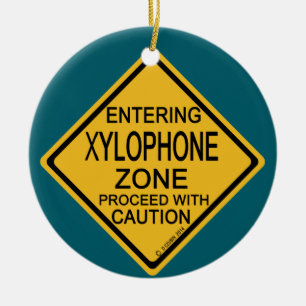 Entering Xylophone Zone Ceramic Tree Decoration