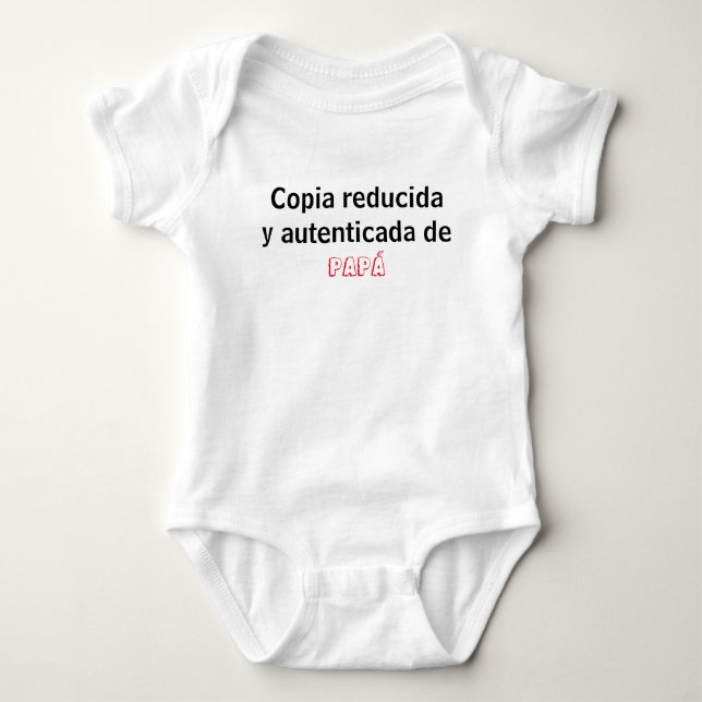 Enterizo copia reducida baby bodysuit (Front)