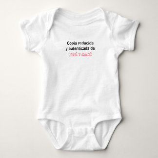 Enterizo copia reducida baby bodysuit