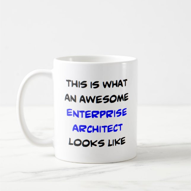 enterprise architect, awesome coffee mug (Left)