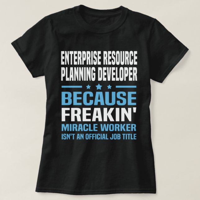 Enterprise Resource Planning Developer T-Shirt (Design Front)