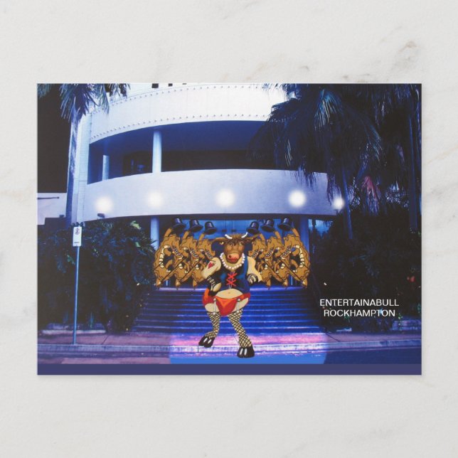 Entertainabull Postcard (Front)