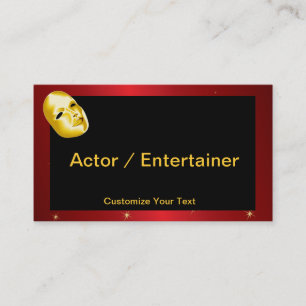 Entertainer Business Card Template