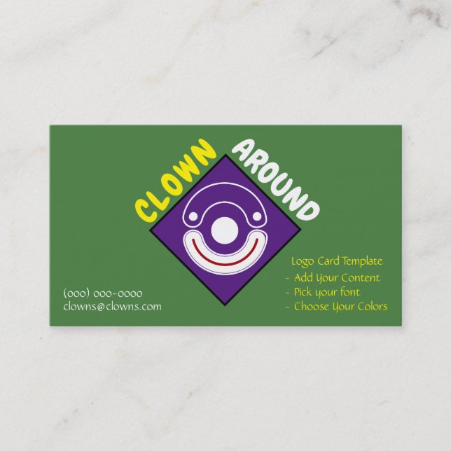 Entertainer Comedy Business Card (Front)