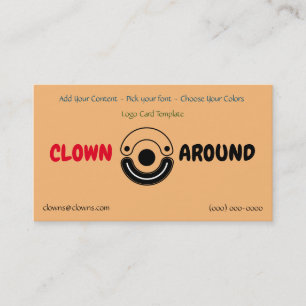 Entertainer Comedy Business Card