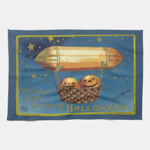 Entertaining Halloween Tea Towel