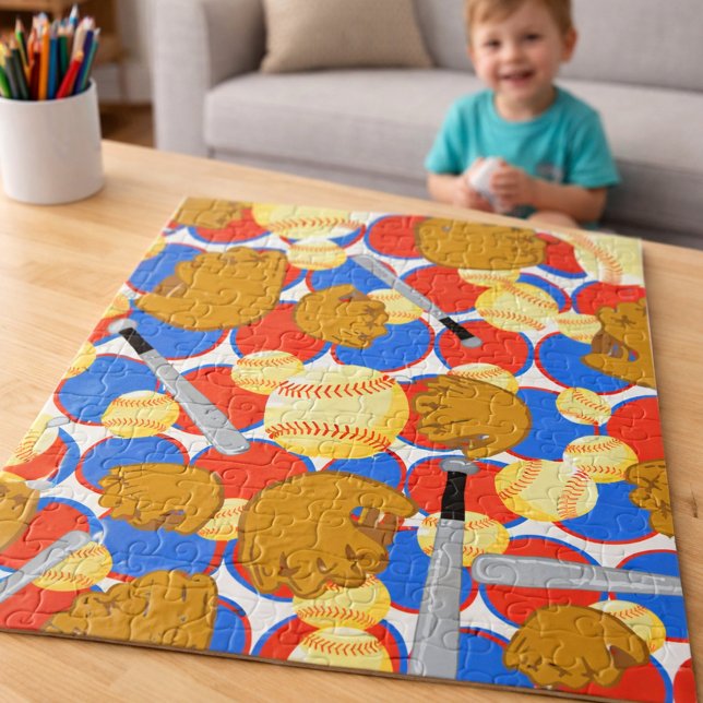 Entertaining Softball Jigsaw Puzzle (Creator Uploaded)