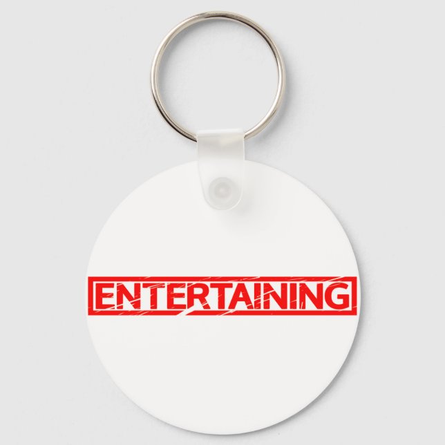 Entertaining Stamp Key Ring (Front)