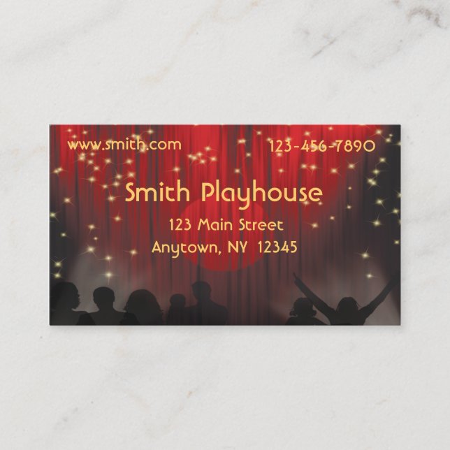 Entertainment Business Card (Front)