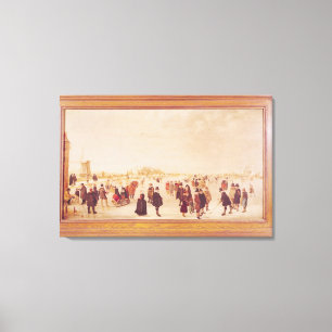 Entertainment on the Ice Canvas Print