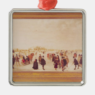 Entertainment on the Ice Metal Tree Decoration